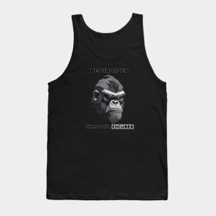 Gorilla  Motivational Gym Quote Tank Top